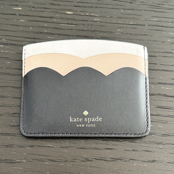 Kate Spade New York Women’s Black and Tan Card Holder - Picture 1 of 3